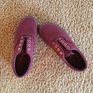 Burgundy Vans